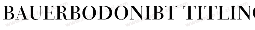 bauerBodoniBT Titling字体字体转换